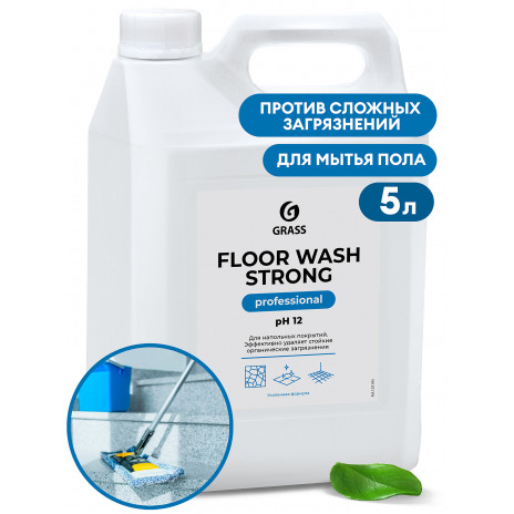Щелочное средство для мытья пола "Floor wash strong", 5 л, арт. 125193, Grass