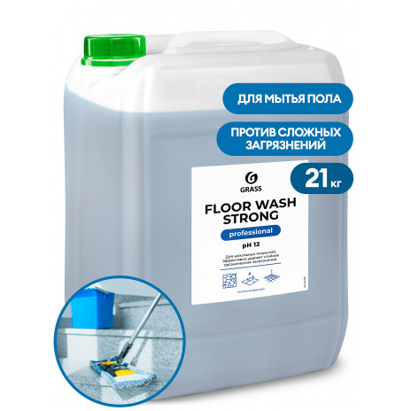 Щелочное средство для мытья пола "Floor wash strong", 20 л, арт. 125520, Grass