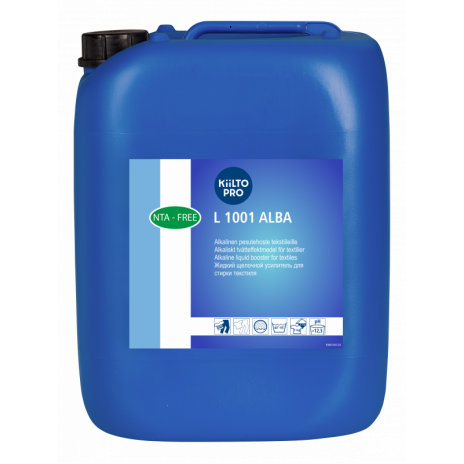 Щелочной усилитель для удаления масляных и жировых загрязнений, L 1001 ALBA, 20 л, арт. 205168, Kiilto