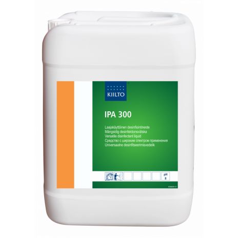 IPA 300 (ИПА 300) — Дезинфицирующее средство на основе изопропанола pH 8,0, 10 л, арт. 205201, Kiilto(Farmos)