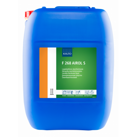 F 268 AIROL S (Ф 268 АЙРОЛ С) — Дезинфицирующее средство на основе перуксусной кислоты pH 1,0 , 20 л, арт. 205246, Kiilto(Farmos)
