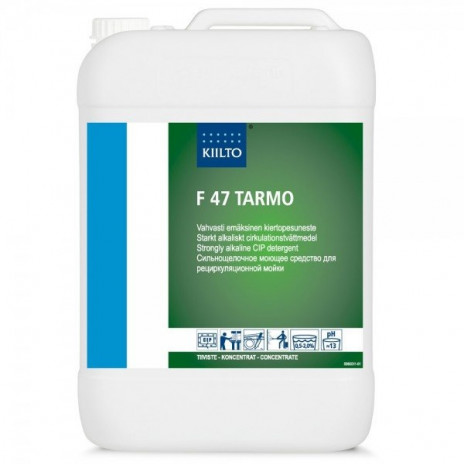 F 47 TARMO (Ф 47 ТАРМО) — Сильнощелочное моющее средство для рециркуляционной мойки pH 14,0, 10 л, арт. 205047, Kiilto(Farmos)