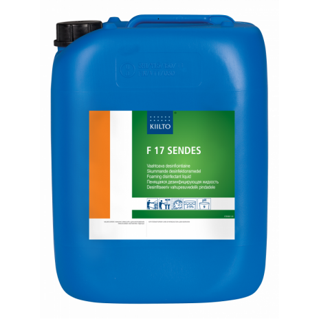 F 17 SENDES (Ф 17 СЕНДЕС) — Слабощелочное дезинфицирующее пенное моющее средство pH 9,0, 10 л, арт. 205124, Kiilto(Farmos)