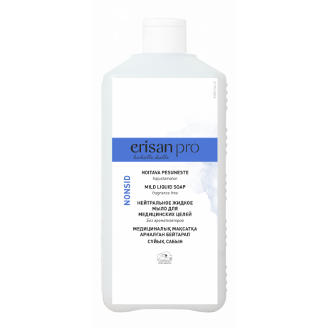 ERISAN NONSID (ЭРИСАН НОНСИД) — Гипоаллергенное жидкое мыло для чувствительной кожи, 1 л, арт. 205002, Kiilto(Farmos)
