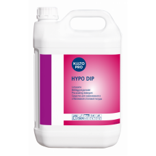 Жидкое средство для замачивания и дезинфекции кухонной и столовой посуды на основе гипохлорита, KIILTO HYPO DIP, 5 л, арт. 205112