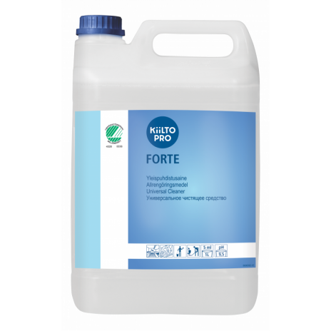 Универсальное моющее средство для очистки жирных и сильнозагрязненных поверхностей, KIILTO FORTE, 5 л, арт. 63041, Kiilto
