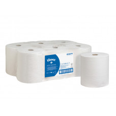 Бумажные полотенца в рулонах Kleenex Ultra белые двухслойные (6 рулонов по 180 м), арт. 6238