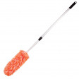 Сметка-метелка для смахивания пыли ЛАЙМА, телескопическая стальная ручка, 160 см, оранжевая, арт. 603619, ЛАЙМА