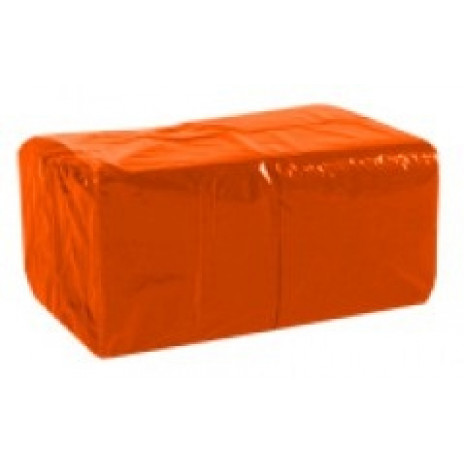 Салфетки сервировочные бумажные Lime 1 слой 24*24 см 400 шт., оранж, арт. 410250, Lime