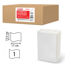 Салфетки бумажные для диспенсера,LAIMA (N2) PREMIUM 1-слойные, комплект 30х30 см, 30 пачек по 100 шт, 17x15,5 см, белые, арт. 112509