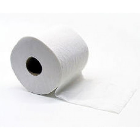 Туалетная бумага в стандартных рулончиках, 1 слой, длина 44 м, белый (24 шт/упак), арт. 16346, Lime