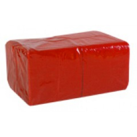 Салфетки сервировочные бумажные Lime 1 слой 33*33 см 400 шт., красный, арт. 610700, Lime