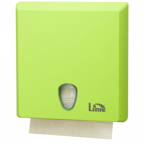 Диспенсер на 2,5 пачки бумажных полотенец Z-сложения, зеленый (покрытие Soft touch), арт. A70610EVS, Lime