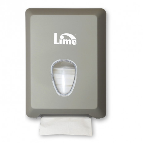 Диспенсер для туалетной бумаги листовой V-укладки, металлик, арт. A62201SATS, Lime