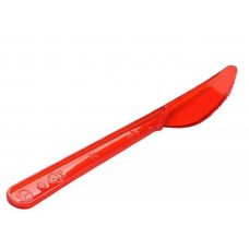 Нож одноразовый 180 мм красный (50 шт/уп)