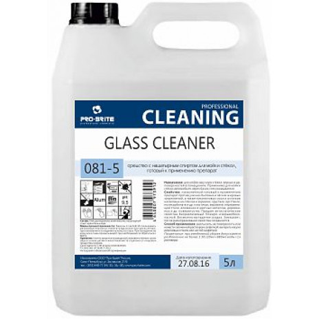 Glass Cleaner 5л  ср-во д/стёкол 081-5, Pro-Brite