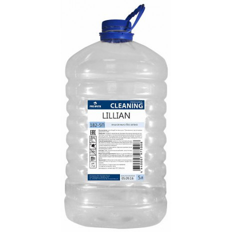 Lillian 5л жидкое мыло без запаха арт.182-5П, ПЭТ-канистра, Pro-Brite