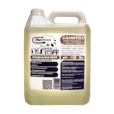 Моющее средство для мытья и чистки санитарных помещений ПитХим Санитол 5 л. арт. DSC06983