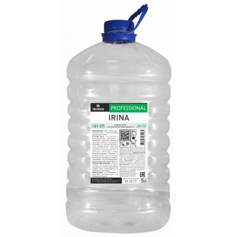 Жидкое мыло с ароматом морской свежести IRINA, ПЭТ канистра, 5 л,  арт. 181-5П, Pro-Brite