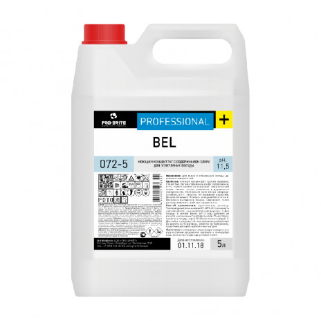 BEL 5л ср-во для отбеливания и осветления  посуды (072-5), Pro-Brite