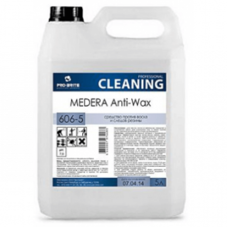 Средство против воска и следов резины MEDERA Anti-Wax,  5 л, арт. 606-5, Pro-Brite