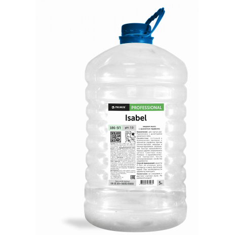 Жидкое мыло с ароматом парфюма ISABEL, ПЭТ канистра, 5 л,  арт. 186-5П, Pro-Brite