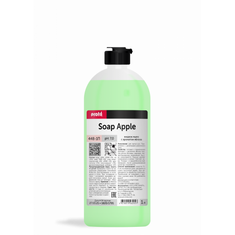 Жидкое мыло с ароматом яблока PROFIT SOAP apple, 1 л, арт. 448-1П, Pro-Brite