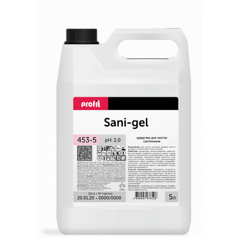 Средство для чистки сантехники PROFIT SANI-GEL, 5 л, арт. 453-5, Pro-Brite