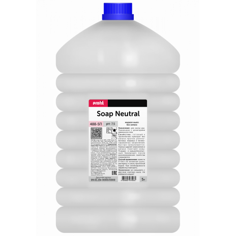 Жидкое мыло без запаха PROFIT SOAP Neutrale, 5 л,  арт. 488-5П, Pro-Brite