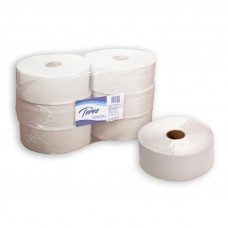 Туалетная бумага в рулонах Терес Стандарт 1-слой, mini, 480 м, белая целлюлоза (6 шт/упак), арт. Т-0010