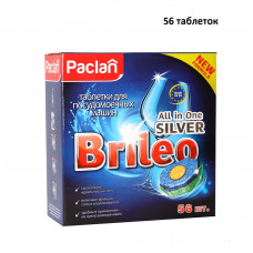 Таблетки для посудомоечных машин Paclan Brileo, 56 шт/упак, упак