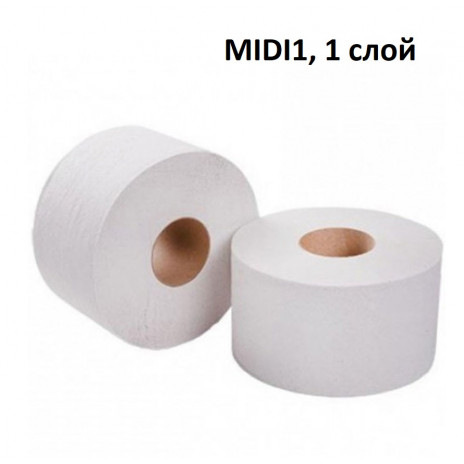 Бумага туалетная в рулонах MIDI1, 200 м, 12 шт/упак, арт. MIDI1, Veiro Professional