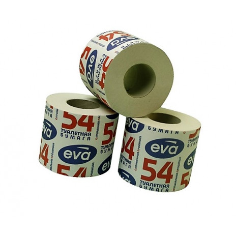 Туалетная бумага Ева 54, 72 рул/уп,