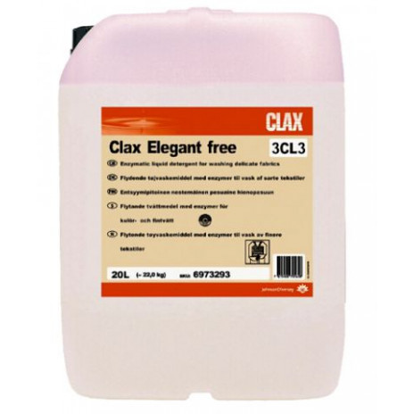 Clax Elegant 3CL2 / Моющее средство, содержащее энзимы, для стирки деликатных тканей 20 л, арт. 6973292, Diversey