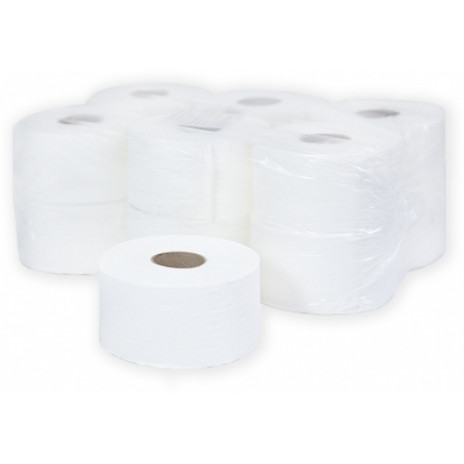 Туалетная бумага в рулонах Терес Комфорт mini 2-слоя,160 м, белая целлюлоза, тиснение (12 шт/упак), арт. Т-0080А, Терес