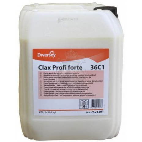 Clax Profi forte 36C1 20L / Комплексное моющее ср-во для цветного и неокрашенного белья 20 л, арт. 7521301, Diversey