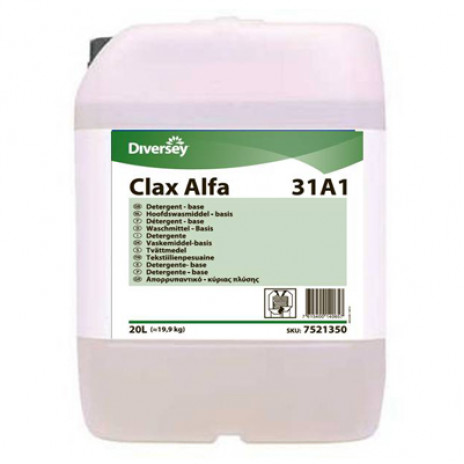 Clax Alfa 31A1 20L / Моющее ср-во с высоким содержанием оптического осветлителя 20 л, арт. 7521350, Diversey