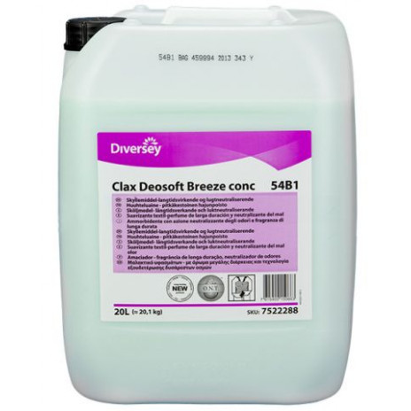 Clax Deosoft Breeze conc 54B1 20L / Ср-во для смягчения ткани и уничтожения запаха 20 л, арт. 7522288, Diversey