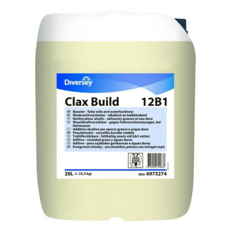 Clax Build 12B1 / Создатель щелочной среды в воде средней жесткости 26 кг/20 л, арт. 7519935, Diversey