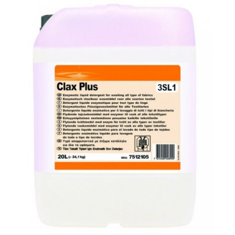 Clax Plus 33B1 / Жидкое моющее ср-во с энзимами для всех типов белья 20 л, арт. 7512105, Diversey