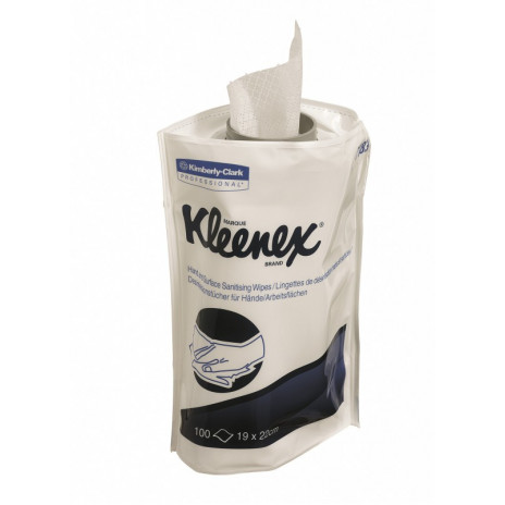 Дезинфицирующие протирочные салфетки Kleenex для рук и поверхностей, 100 листов, арт. 7783, Kimberly-Clark