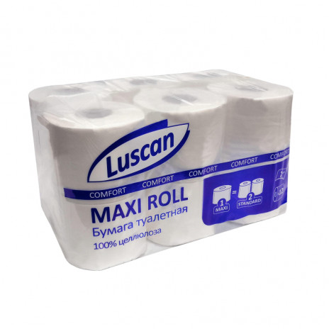 Бумага туалетная Luscan ComfortMax 2сл бел цел 50м 400л 12рул/уп