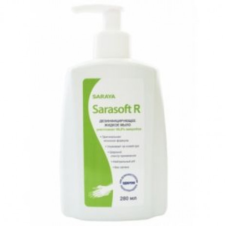 Дезинфицирующее жидкое мыло Saraya Sarasoft R, 280 мл, Saraya
