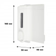 Дозатор для жидкого мыла Luscan Professional 500мл белый пластик
