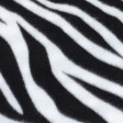 Плед Флис 130х150 см, 120 гр/м2 Орнамент Полосатая зебра