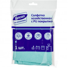 Салфетка хозяйственная Luscan Professional микрофиб PU покр 320г/м2 38х35см