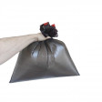Мешки для мусора ПНД 60л 12мкм 20шт/рул черные 58x68см Luscan с завязками