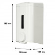 Дозатор для жидкого мыла Luscan Professional 1000мл белый пластик