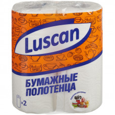 Полотенца бумажные LUSCAN 2-сл.,с тиснением, 2рул./уп.