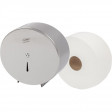 Диспенсер для туалетной бумаги рулLuscan Professional JUMBO Roll мет 0966A